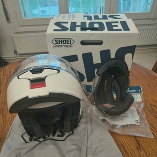 Shoei Neotec 3 blanco talla M + acolchado M5