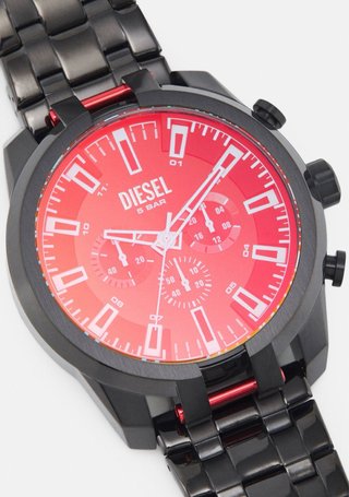 Reloj Diesel Negro y Rojo Cronógrafo