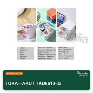TUKA-i-AKUT TKD8610-3x caja apilable organizador