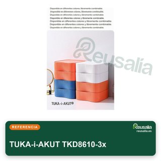 TUKA-i-AKUT TKD8610-3x caja apilable organizador