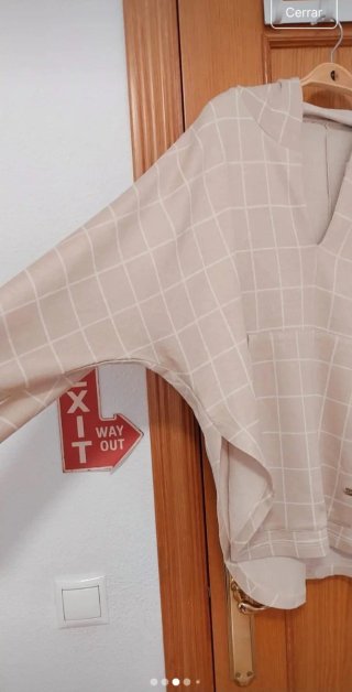 Sudadera Purificación García Cuadros Talla XS