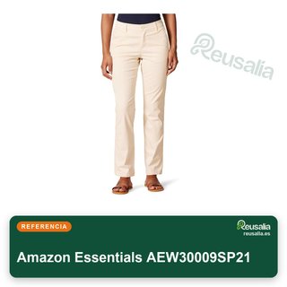 Amazon Essentials pantalón chino mujer sarga talla 38