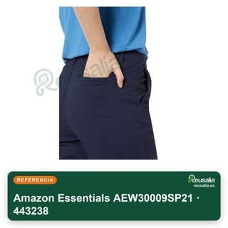 Amazon Essentials pantalón chino mujer sarga talla 36