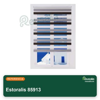 Estor enrollable moderno doble tejido
