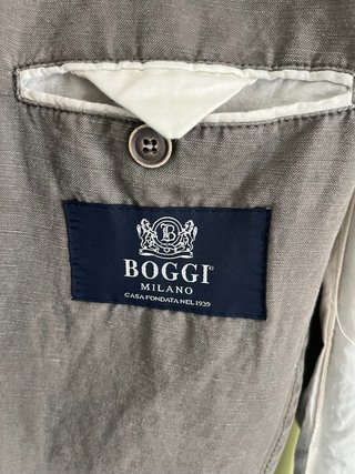 Boggi Milano Blazer Cotone-Lino Tg 54