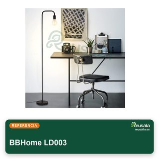 BBHome lámpara de pie metal retro minimalista