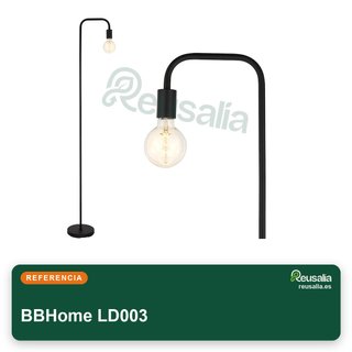 BBHome lámpara de pie metal retro minimalista