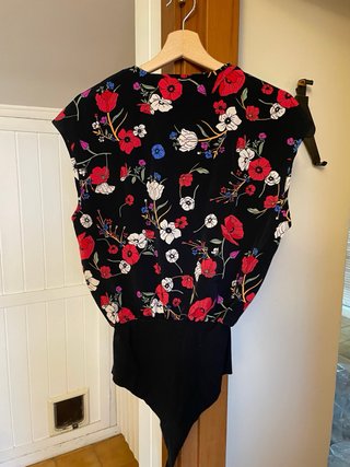 Body Tezenis fantasia floreale nero