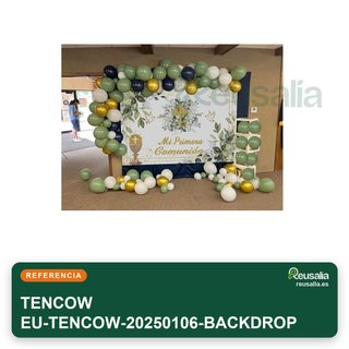 Telón de fondo dorado para bautizo y comunión