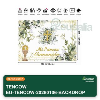 Telón de fondo dorado para bautizo y comunión