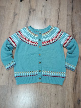 Cárdigan de punto Fair Isle Talla M