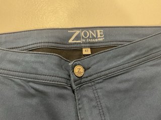 Pantaloni Zabaione blu in cotone