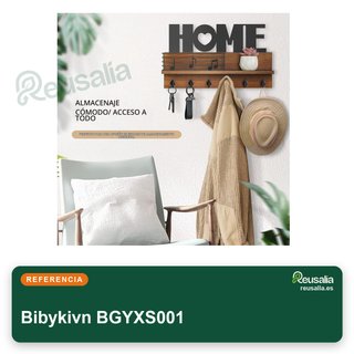 Bibykivn organizador llaves estante madera