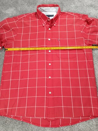 Camisa Tommy Hilfiger cuadros roja Talla L