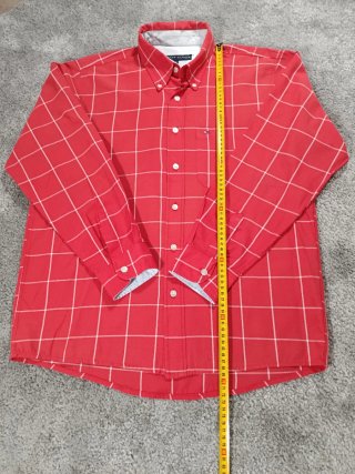 Camisa Tommy Hilfiger cuadros roja Talla L