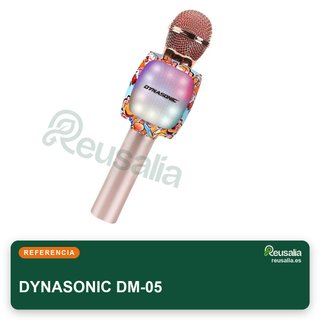 DYNASONIC micrófono karaoke inalámbrico luces