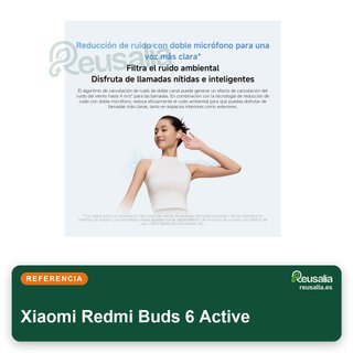Xiaomi Redmi Buds 6 Active 36h autonomía rosa