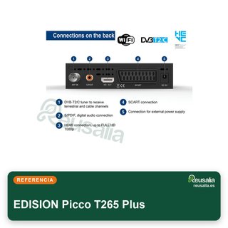 EDISION Picco T265 Plus receptor DVB-C USB