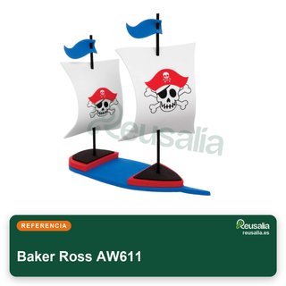 Baker Ross kits barcos pirata 3D montar
