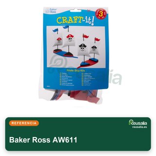 Baker Ross kits barcos pirata 3D montar