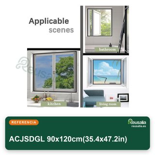 Mosquitera ventana 90x120cm con cinta mágica
