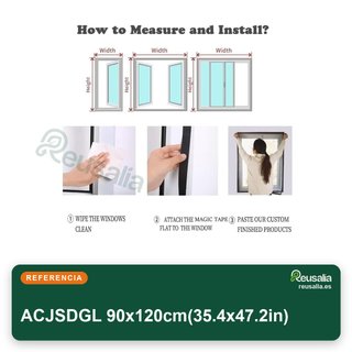 Mosquitera ventana 90x120cm con cinta mágica