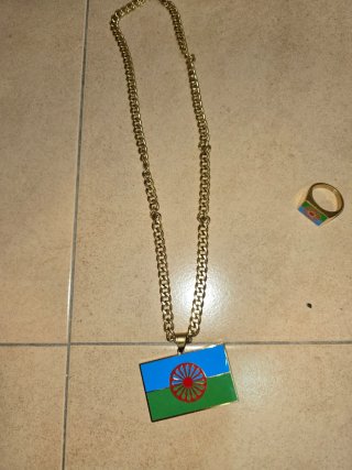 Conjunto Chapado en Oro: Anillo y Cadena
