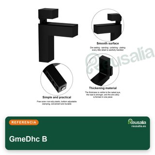 Escuadras soporte estante vidrio zinc