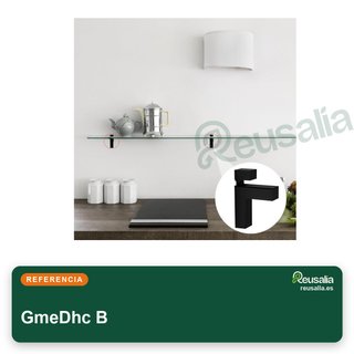 Escuadras soporte estante vidrio zinc