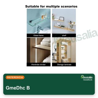 Escuadras soporte estante vidrio zinc