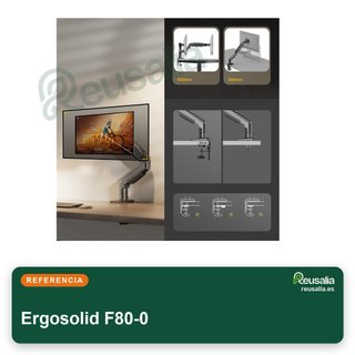 Ergosolid brazo soporte monitor 17-30" VESA 75-100