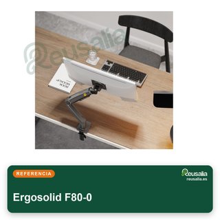 Ergosolid brazo soporte monitor 17-30" VESA 75-100
