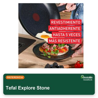 Tefal Explore Stone sartén 24 cm aluminio