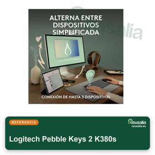 Logitech Pebble Keys 2 K380s teclado bluetooth