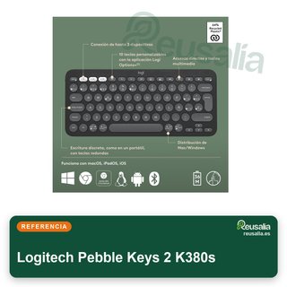 Logitech Pebble Keys 2 K380s teclado bluetooth