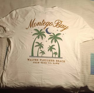Camiseta Blanca Montego Bay Talla L