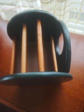 Organizador de escritorio madera y plástico