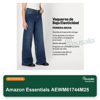Amazon Essentials vaqueros mujer talle alto