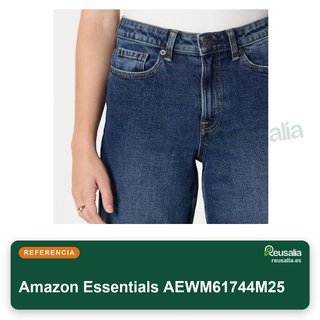 Amazon Essentials vaqueros mujer talle alto