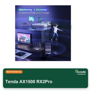 Tenda Router WiFi 6 AX1500 Doble Banda