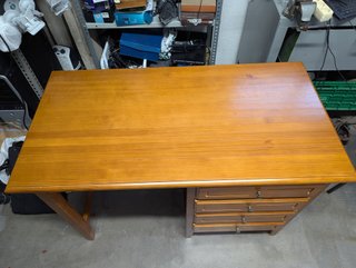 Mesa escritorio de madera maciza