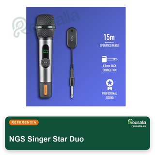 - NGS Singer Star Duo micrófonos inalámbricos