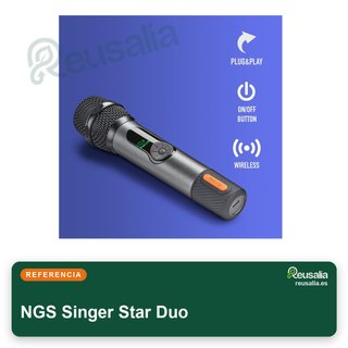 - NGS Singer Star Duo micrófonos inalámbricos