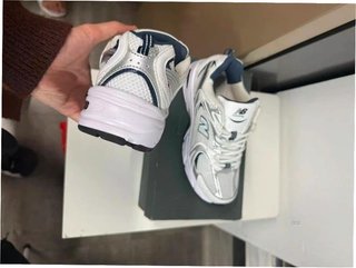 New Balance 530 Blanco Plata Marino Talla 37