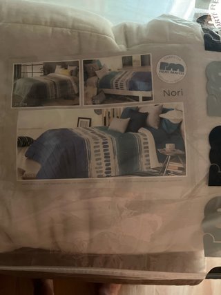 Edredón Reig Martí Nori Azul y Gris