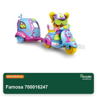Famosa 700016247 Pinypon figura moto remolque