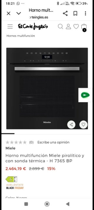 Horno Miele Cocina Acero Inoxidable
