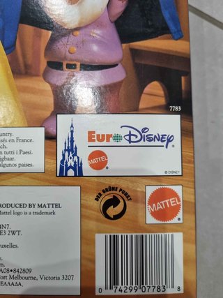 Bambola Principessa Biancaneve Euro Disney Mattel