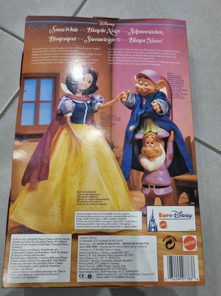Bambola Principessa Biancaneve Euro Disney Mattel