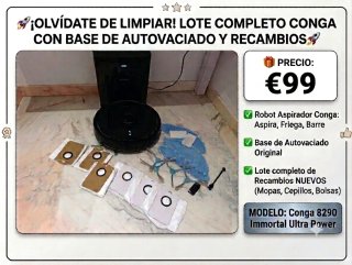 Robot Conga 8290 inmortal ultra power con Base Aut